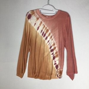 Dreamsickle Womens Tie Dye Top Long Wide Sleeve Size Small